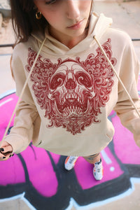 Sudadera Beige Hood