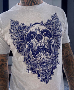 Camiseta gris Skull