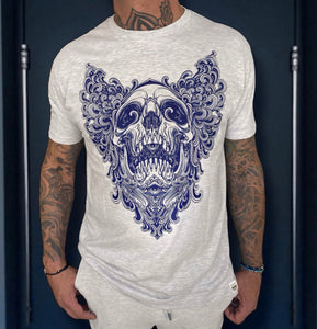 Camiseta gris Skull