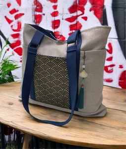 Bolso Tote Seigaiha (44x38cm)