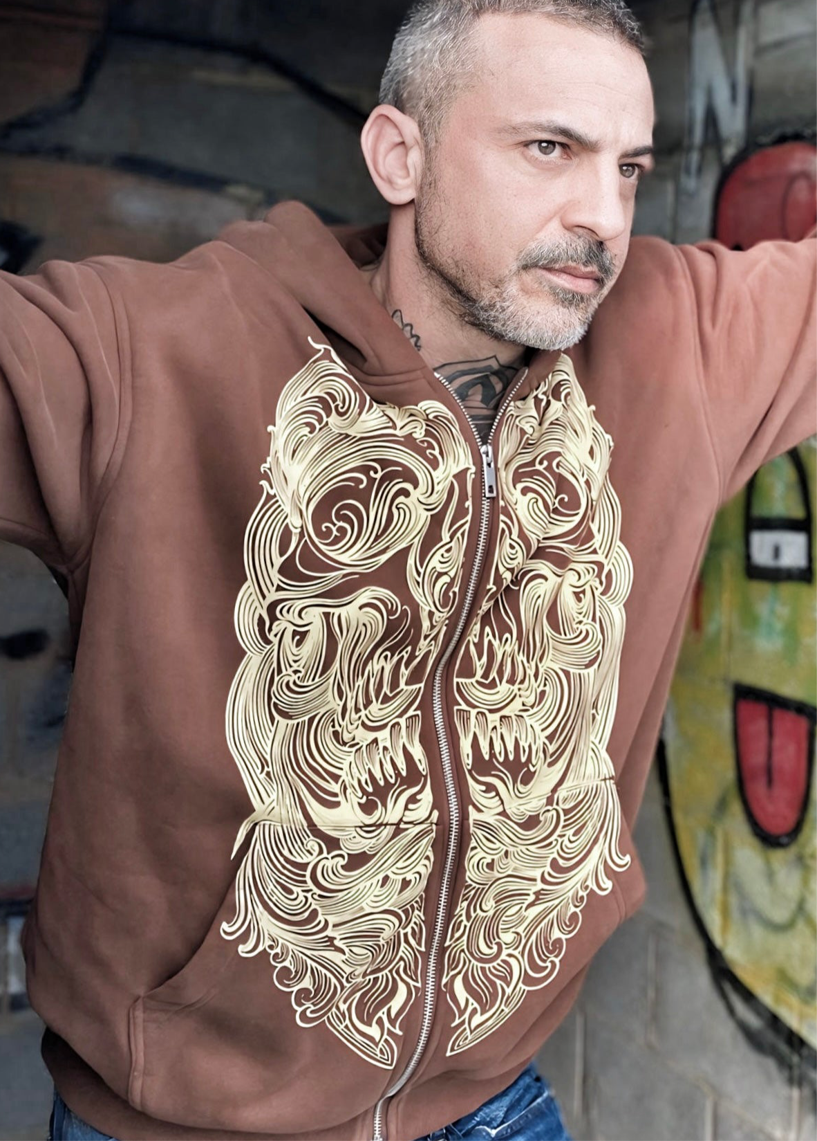 Sudadera Brown Hood
