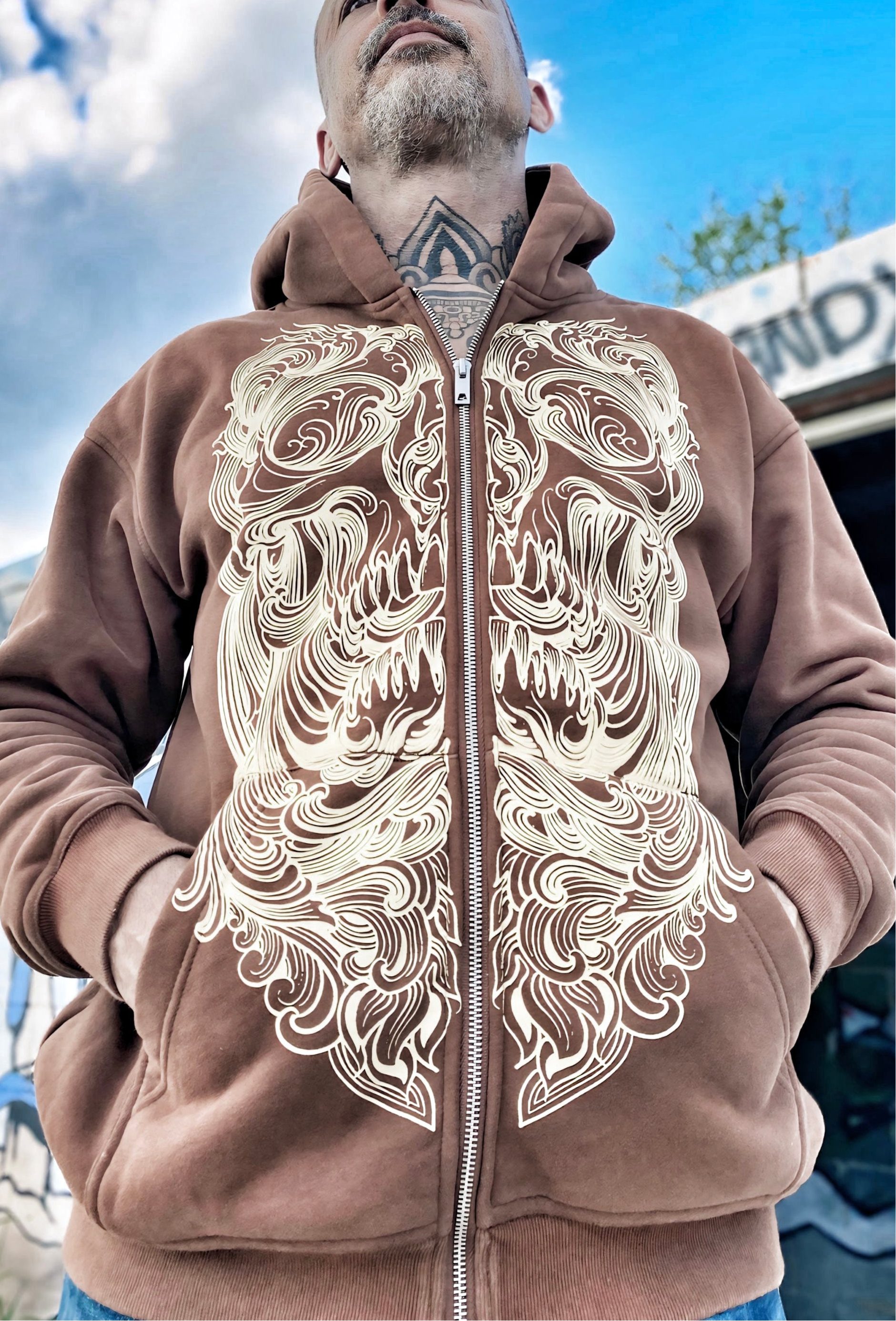 Sudadera Brown Hood