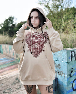Sudadera Beige Hood