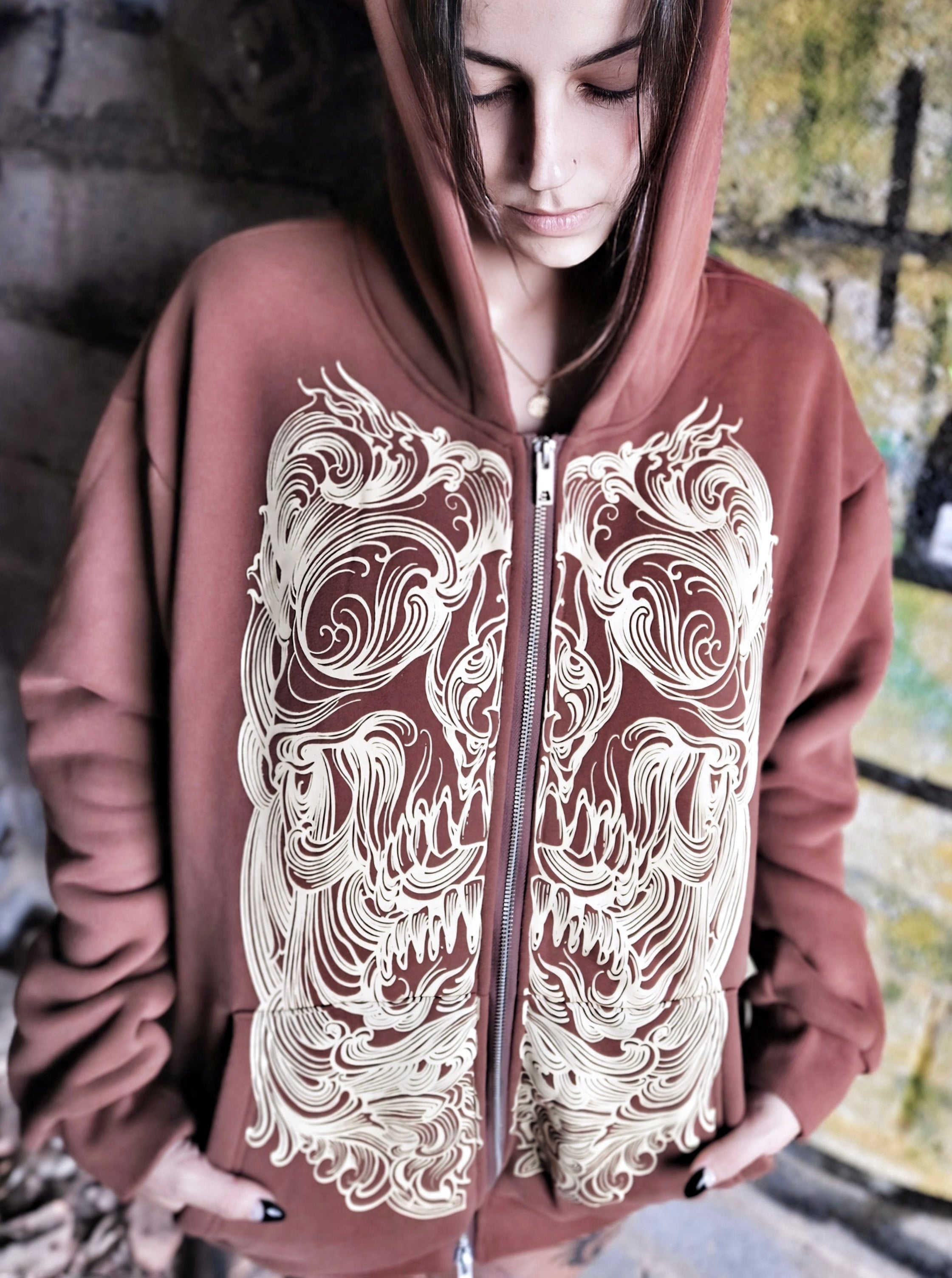 Sudadera Brown Hood