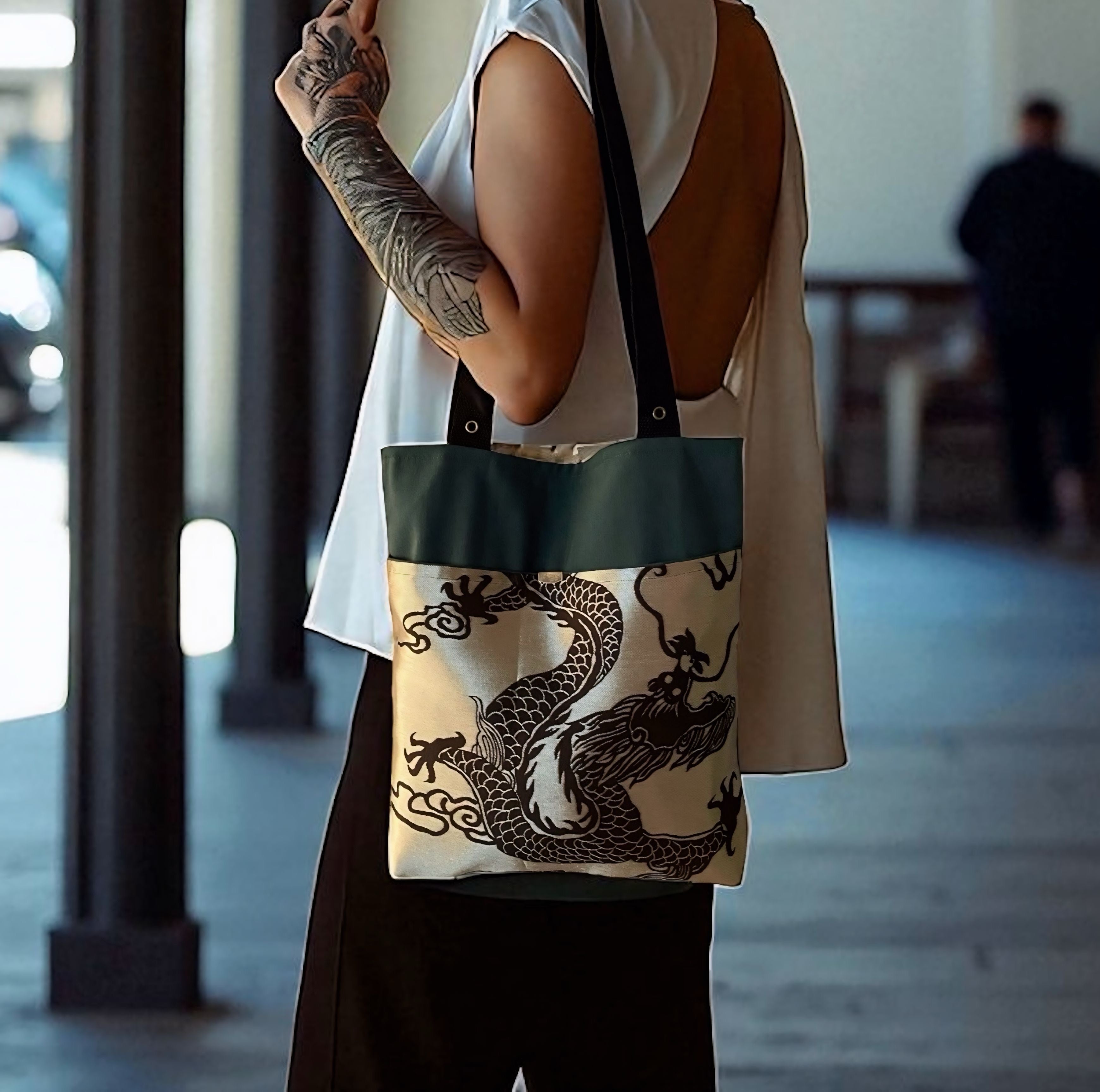 ToteBag Hilo de Dragon (37x33cm)